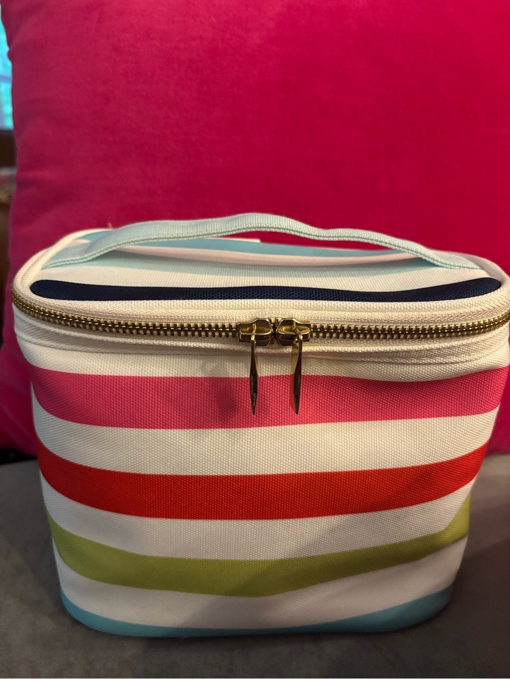kate spade Multicolor Striped Cosmetic Pouch